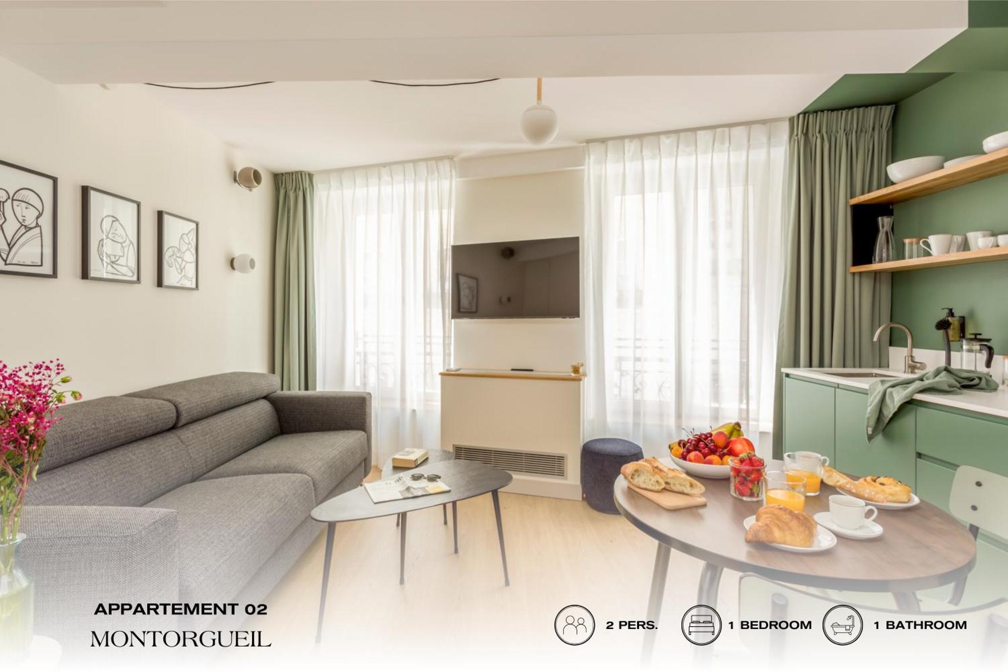 Ferienwohnung Beauquartier - Montorgueil Paris Exterior foto